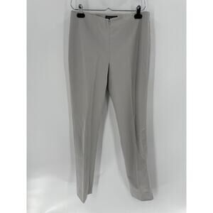 Peace of Cloth Pants Womens 6 Gray Pleated Zip Front Casual Career Mid Rise
